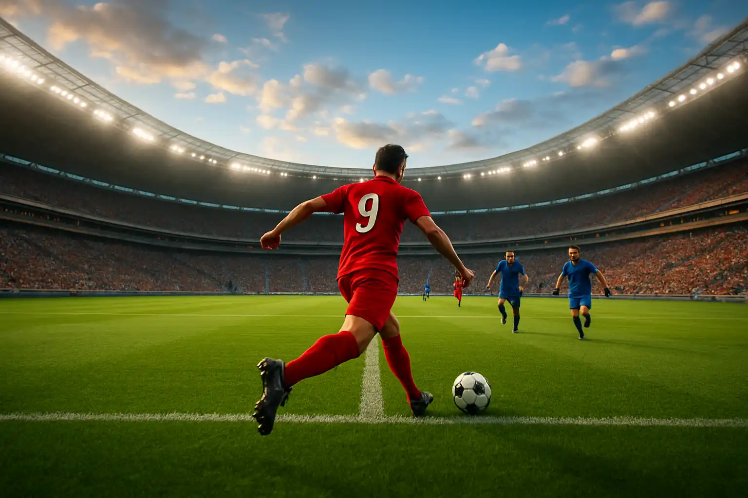 Estadio de fútbol background